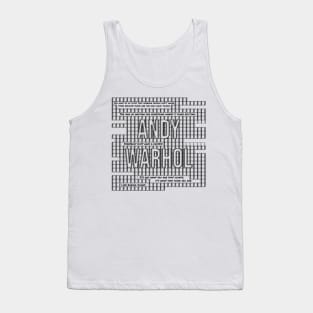 Andy Warhol Quotes Tank Top